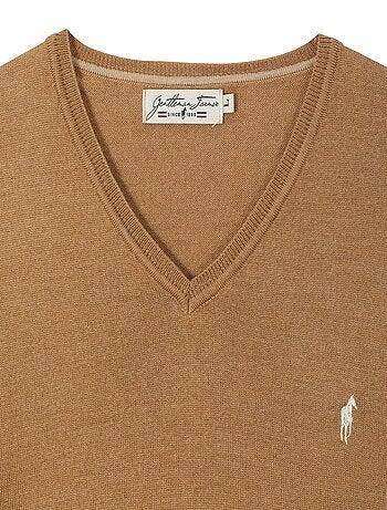 Gentleman Farmer - Pulls col v en laine PEARL
