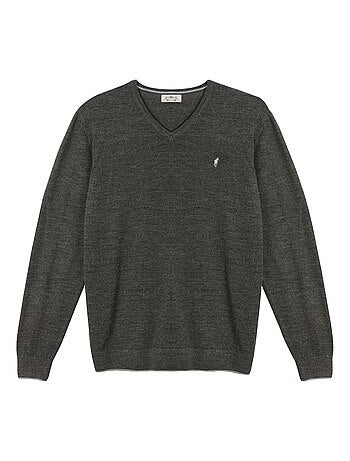 Gentleman Farmer - Pulls col v en laine PEARL