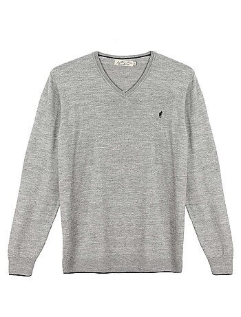 Gentleman Farmer - Pulls col v en laine PEARL
