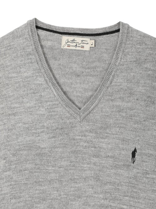Gentleman Farmer - Pulls col v  en laine PEARL - Kiabi