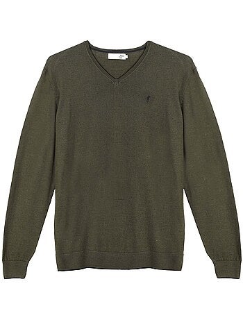 Gentleman Farmer - Pulls col v en laine PEARL