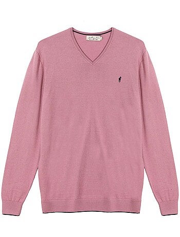 Gentleman Farmer - Pulls col v en laine PEARL