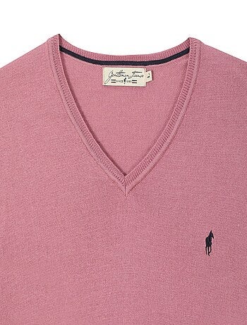 Gentleman Farmer - Pulls col v en laine PEARL