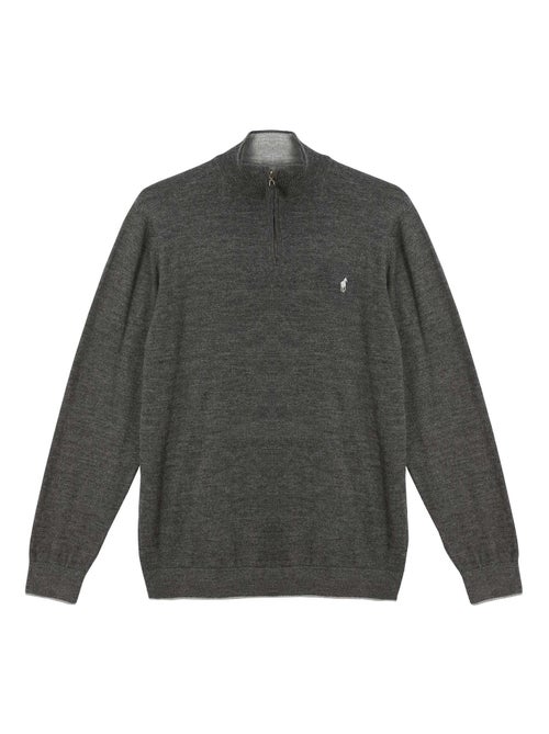Gentleman Farmer - Pulls col zip  en laine PIERCE - Kiabi