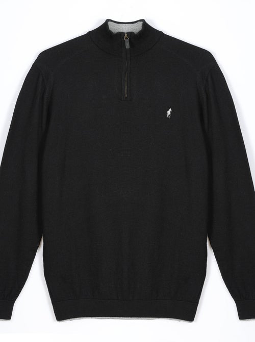 Gentleman Farmer - Pulls col zip  en laine PIERCE - Kiabi