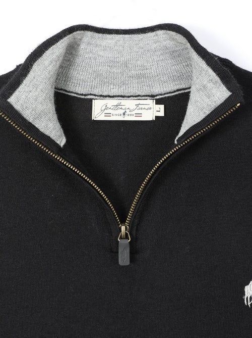 Gentleman Farmer - Pulls col zip  en laine PIERCE - Kiabi