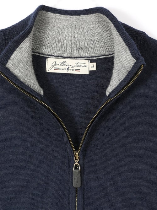 Gentleman Farmer - Pulls col zip  en laine PIPER - Kiabi