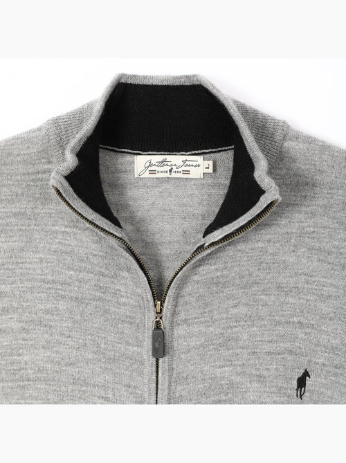 Gentleman Farmer - Pulls col zip  en laine PIPER - Kiabi