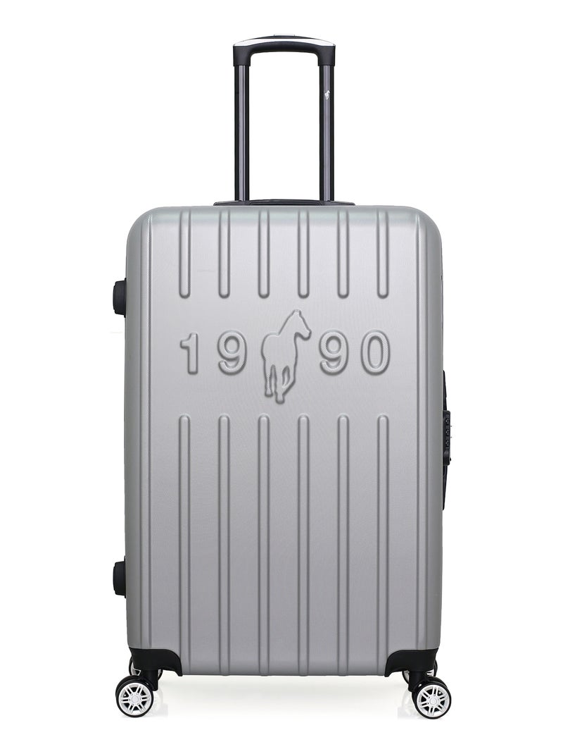 GENTLEMAN FARMER - Set de 3 Valises ARCHIE 75 cm 4 Roues Gris - Kiabi