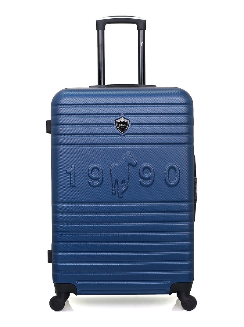 GENTLEMAN FARMER - Set de 3 Valises FRED-A 70 cm 4 Roues Bleu Bleu marine - Kiabi