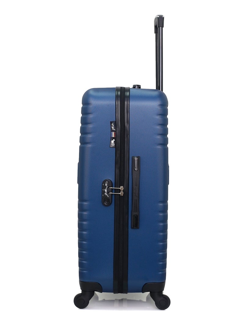 GENTLEMAN FARMER - Set de 3 Valises FRED-A 70 cm 4 Roues Bleu Bleu marine - Kiabi