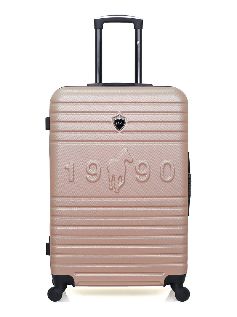 GENTLEMAN FARMER - Set de 3 Valises FRED-A 70 cm 4 Roues Rose Métal - Kiabi