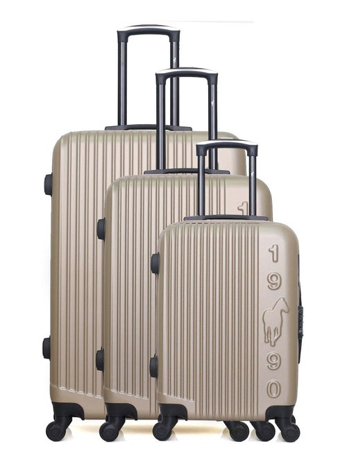 GENTLEMAN FARMER - Set de 3 Valises LIAM 75 cm 4 Roues - Kiabi