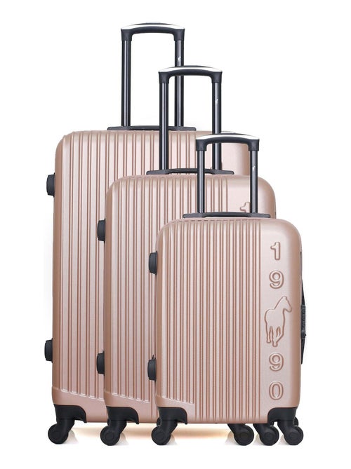 GENTLEMAN FARMER - Set de 3 Valises LIAM 75 cm 4 Roues - Kiabi