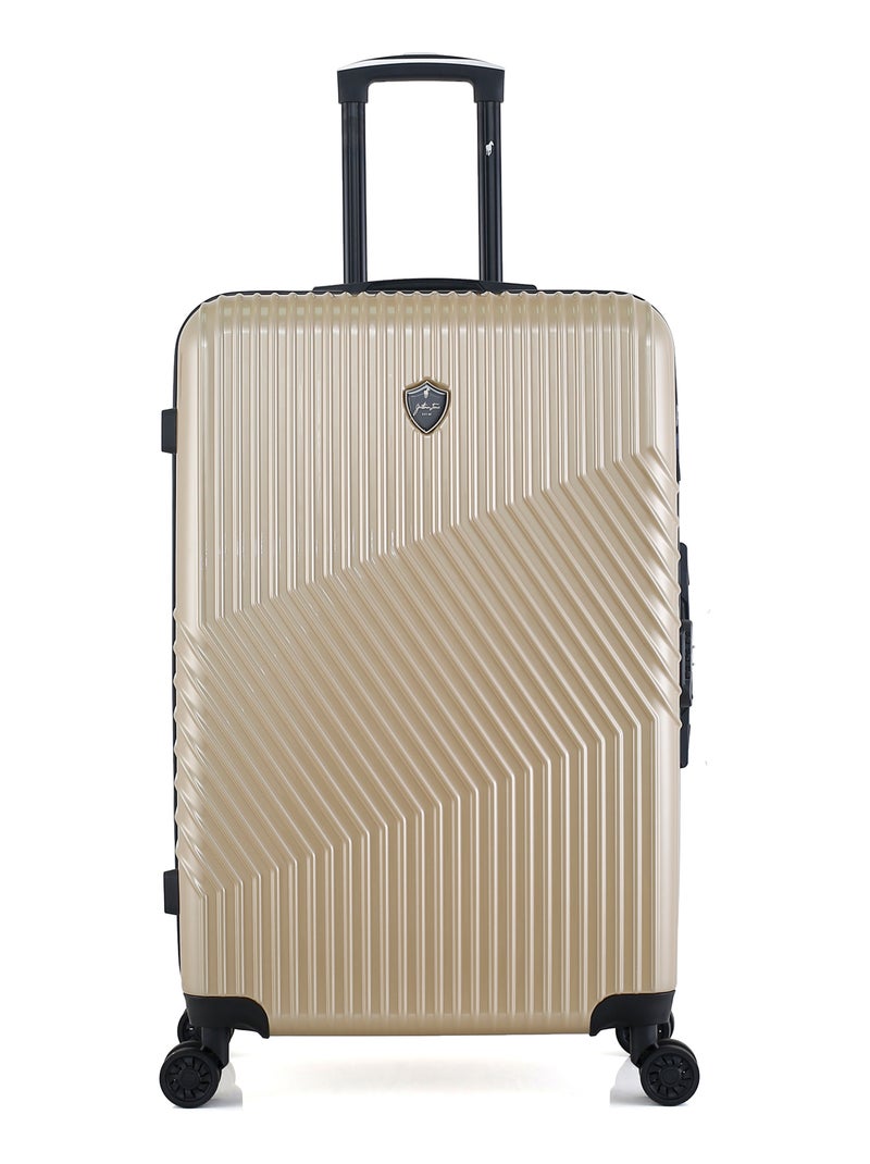 GENTLEMAN FARMER - SET DE 4 ABS/PC PETER-C 4 Roues Beige - Kiabi