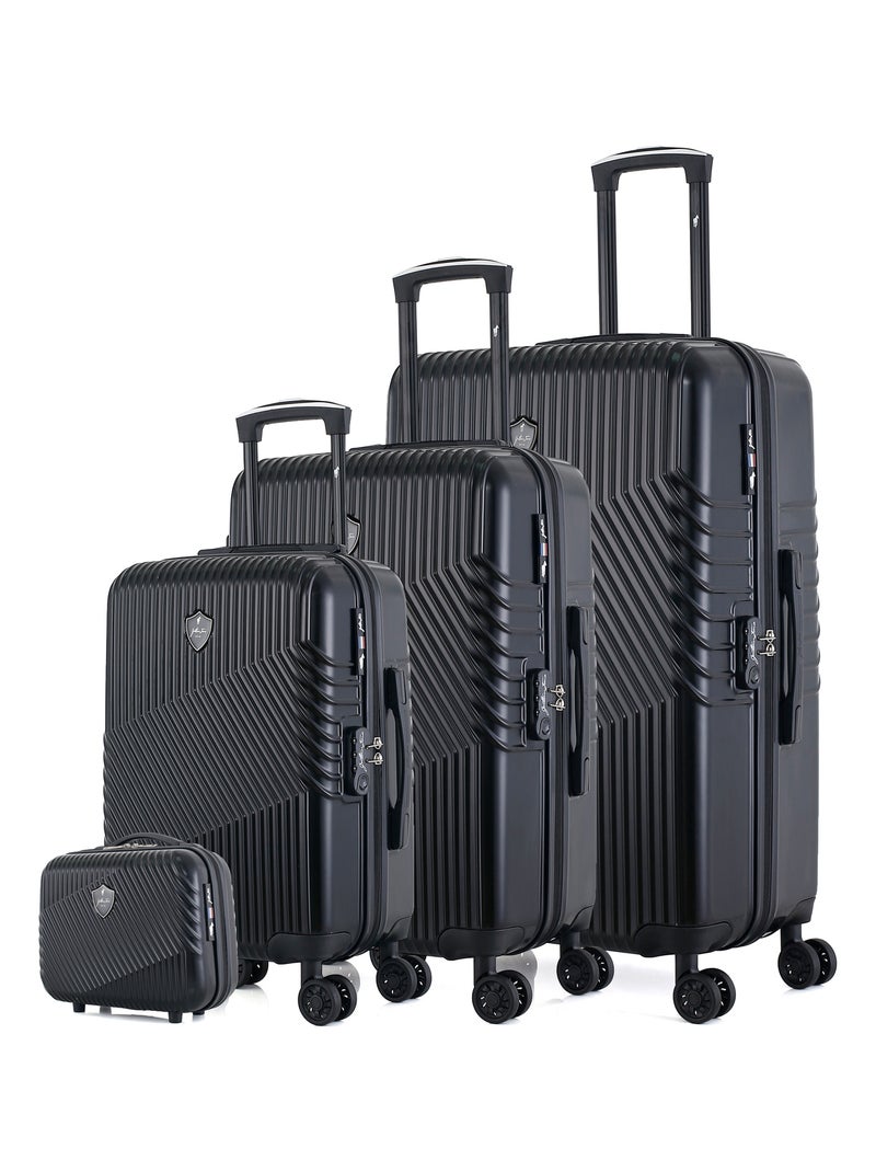 GENTLEMAN FARMER - SET DE 4 ABS/PC PETER-C 4 Roues Noir - Kiabi