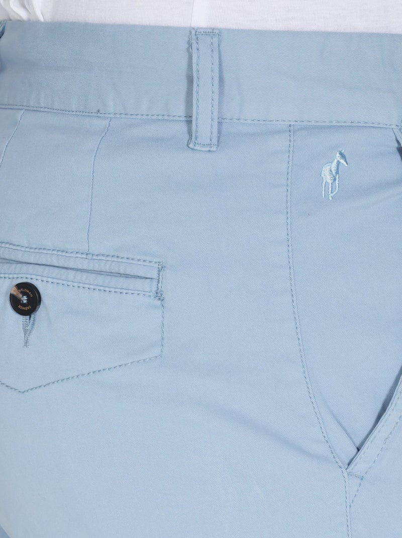 Gentleman Farmer - Short chino coupe regular en coton VLAD Bleu ciel - Kiabi