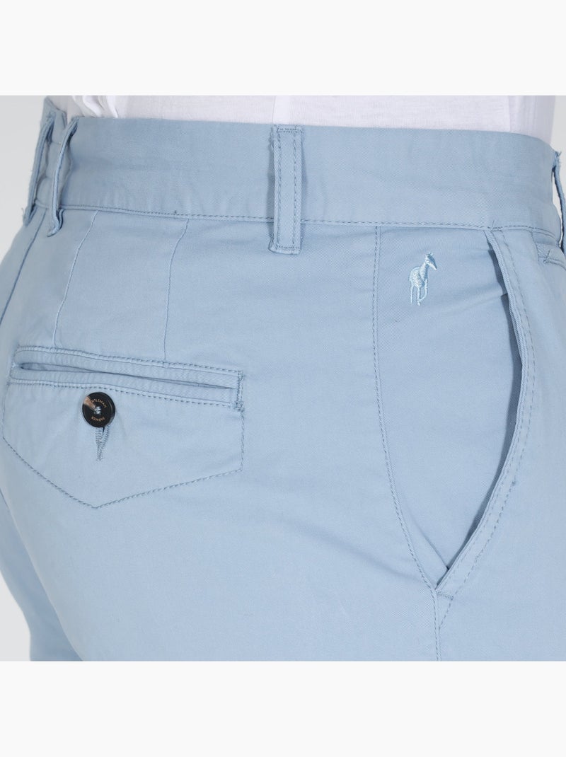 Gentleman Farmer - Short chino coupe regular en coton VLAD Bleu - Kiabi