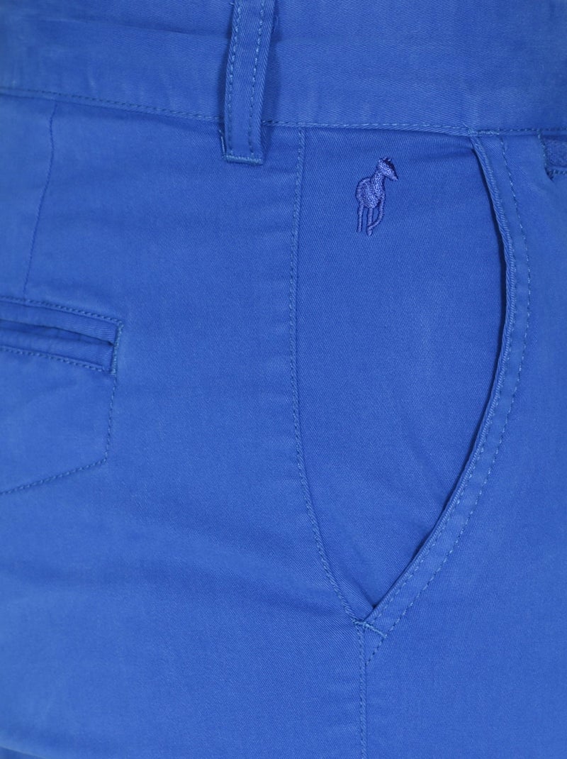 Gentleman Farmer - Short chino coupe regular en coton VLAD Bleu nuit - Kiabi