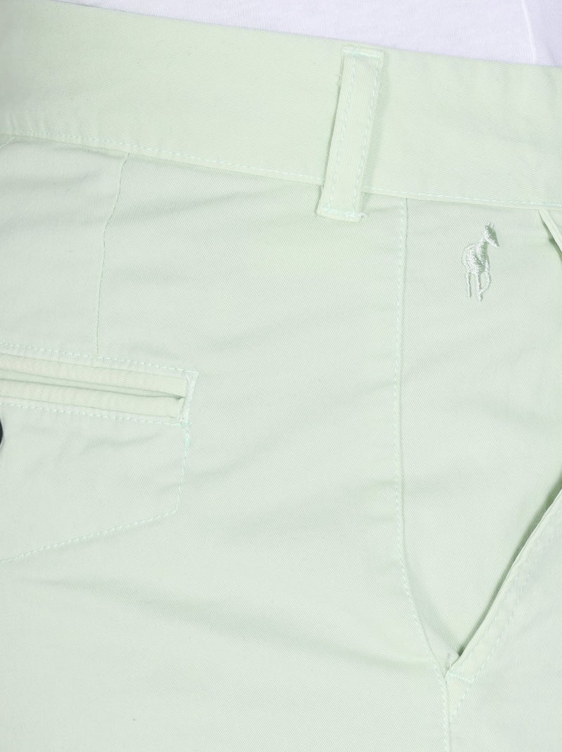 Gentleman Farmer - Short chino coupe regular en coton VLAD Vert clair - Kiabi