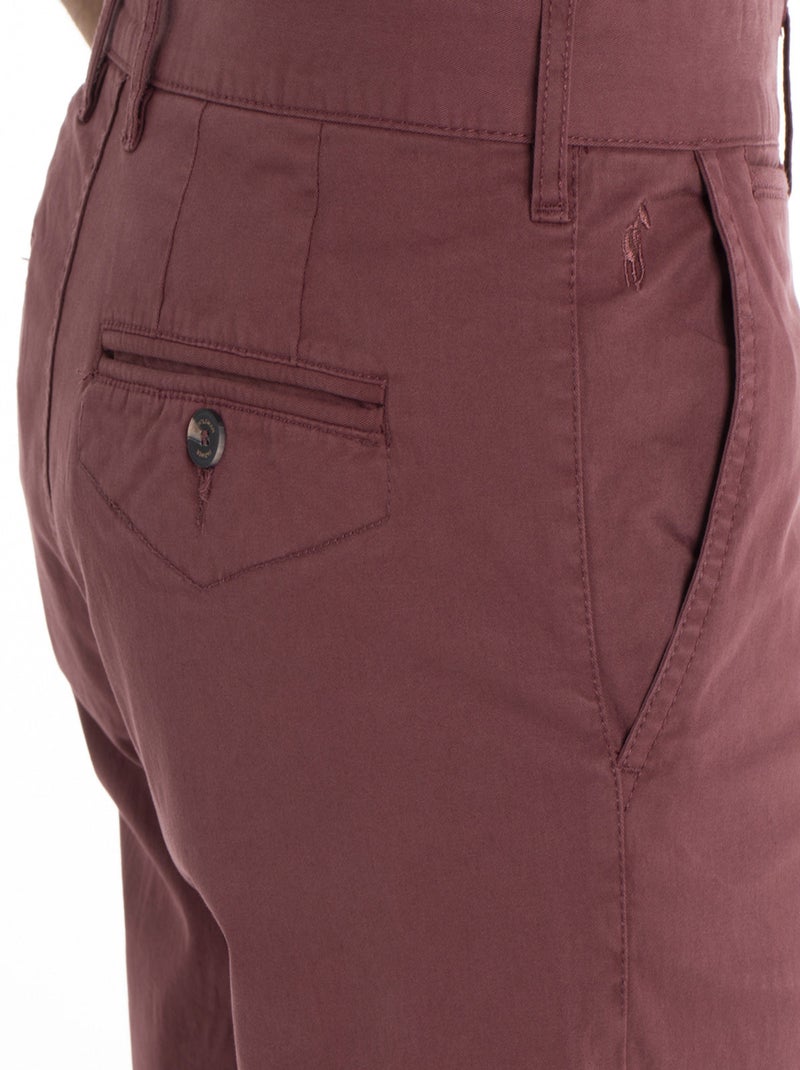 Gentleman Farmer - Short coupe regular en coton SAILOR Bordeaux - Kiabi