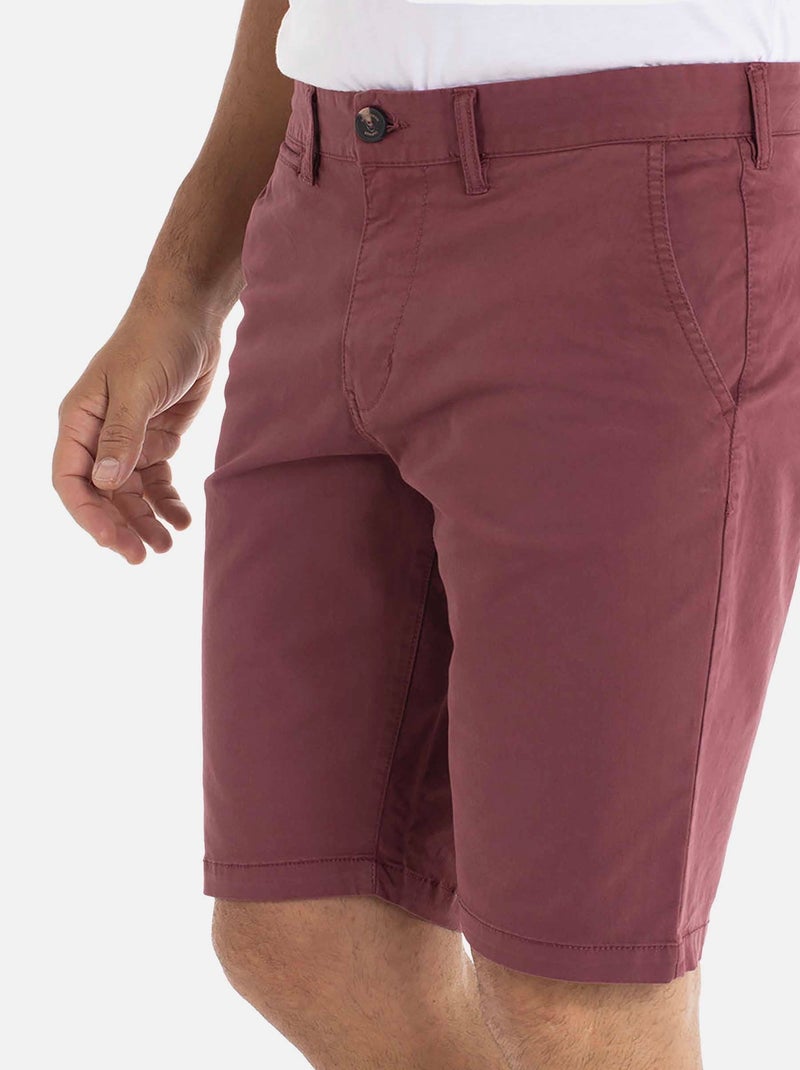 Gentleman Farmer - Short coupe regular en coton SAILOR Bordeaux - Kiabi