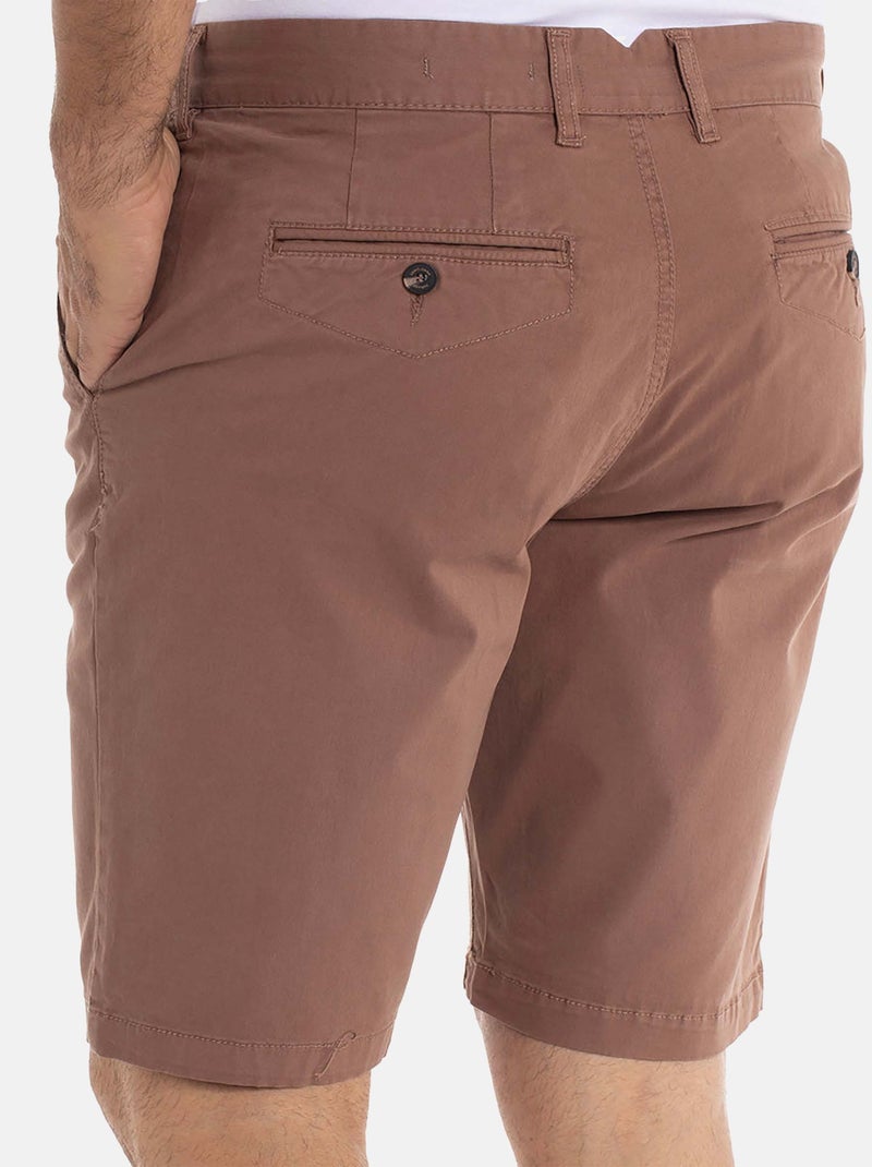 Gentleman Farmer - Short coupe regular en coton SAILOR Marron - Kiabi