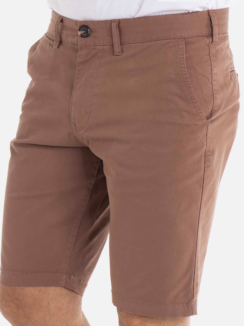 Gentleman Farmer - Short coupe regular en coton SAILOR Marron - Kiabi