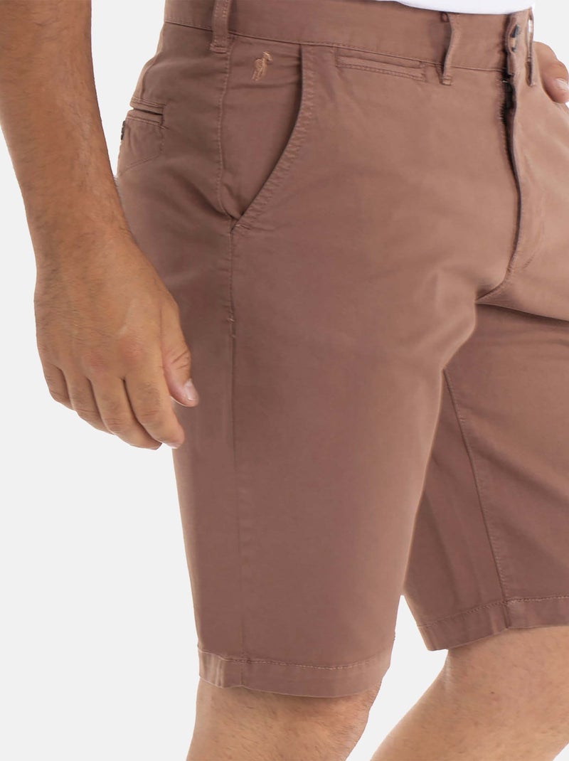 Gentleman Farmer - Short coupe regular en coton SAILOR Marron - Kiabi