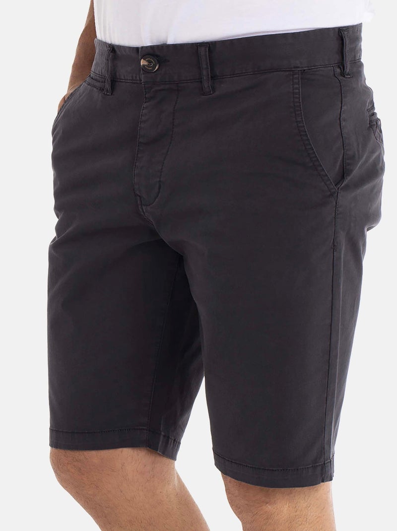 Gentleman Farmer - Short coupe regular en coton SAILOR Noir - Kiabi