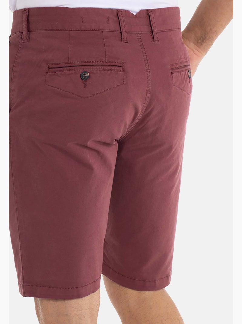 Gentleman Farmer - Short coupe regular en coton SAILOR Rouge - Kiabi