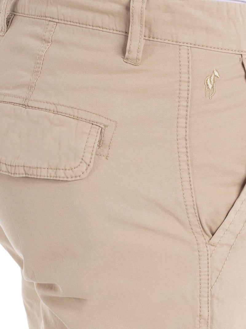 Gentleman Farmer - Short coupe regular en coton SALVA Beige - Kiabi
