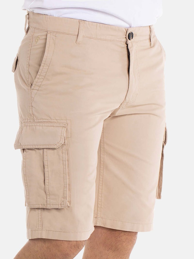 Gentleman Farmer - Short coupe regular en coton SALVA Beige - Kiabi