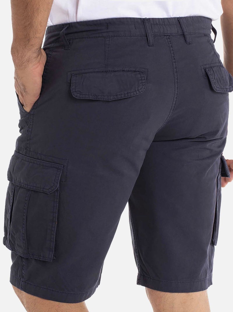 Gentleman Farmer - Short coupe regular en coton SALVA Bleu marine - Kiabi
