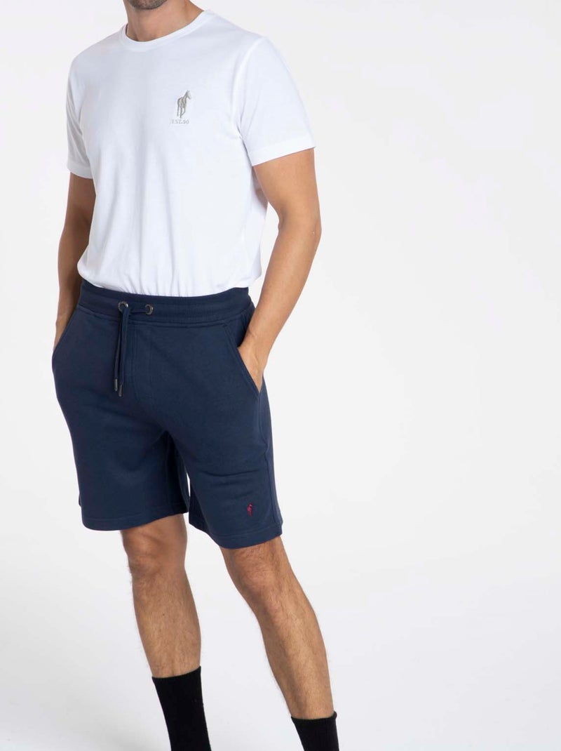 Gentleman Farmer - Shorts coupe regular en coton SH SOFIA Bleu marine - Kiabi