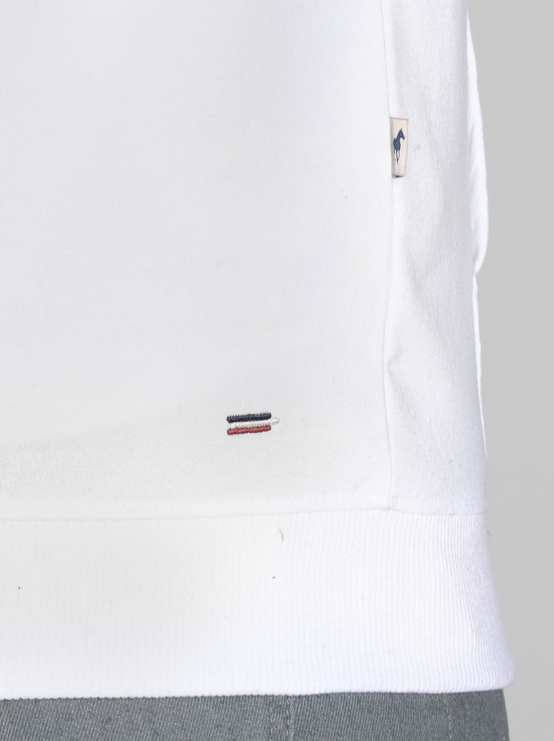 Gentleman Farmer - Sweat manches longues coton SAINT JUSTE Blanc - Kiabi