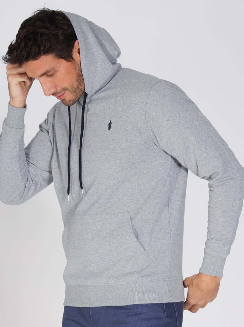 Gentleman Farmer - Sweat manches longues coton SAINT JUSTE Gris clair - Kiabi