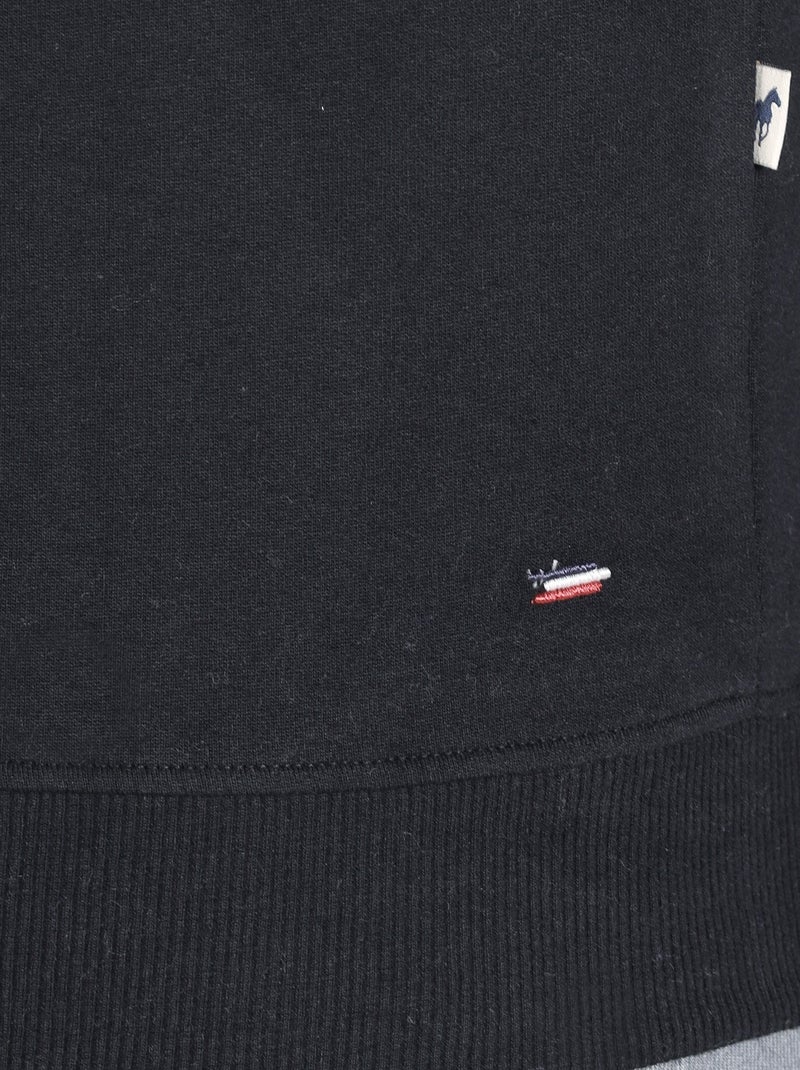 Gentleman Farmer - Sweat manches longues coton SAINT JUSTE Noir - Kiabi