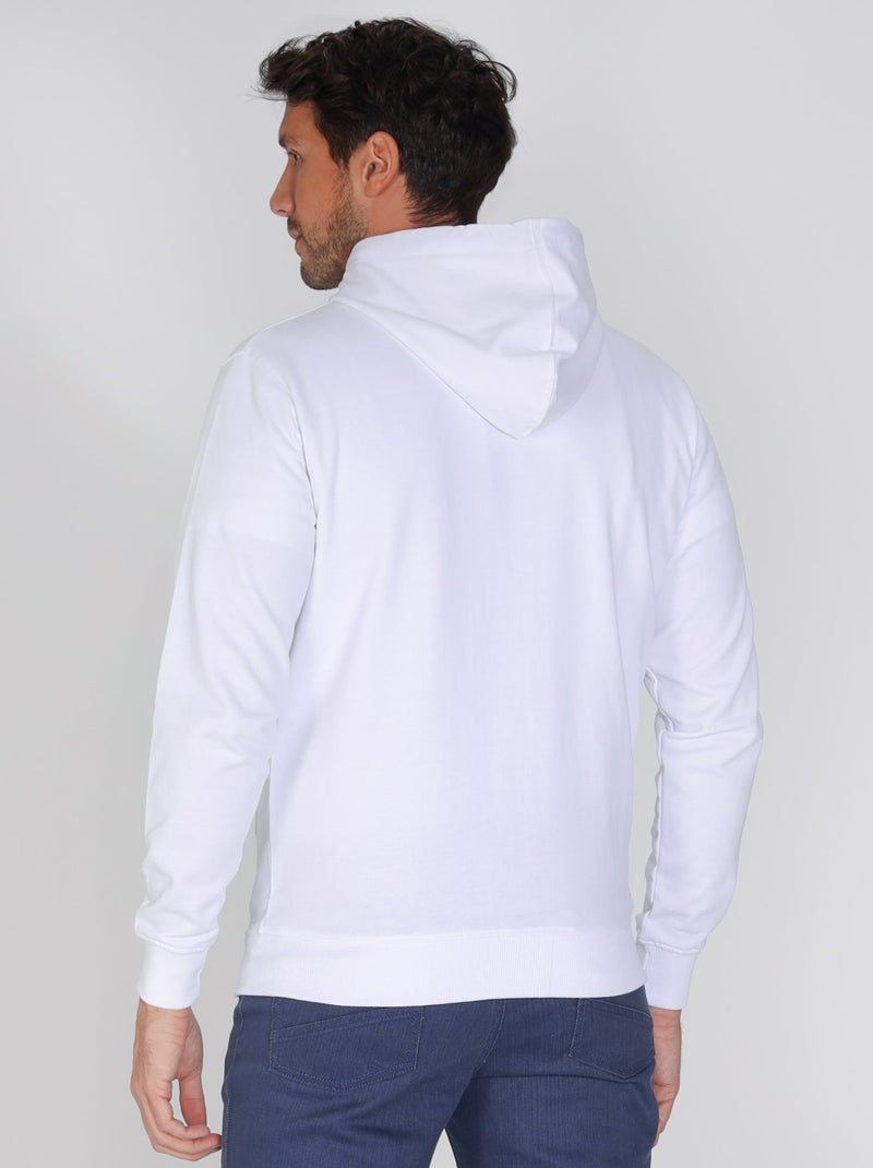 Gentleman Farmer - Sweat manches longues coton SAINT MARTIN Blanc - Kiabi