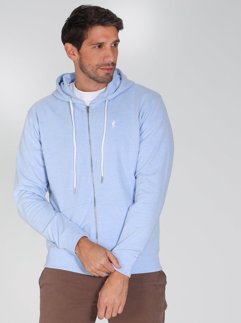 Gentleman Farmer - Sweat manches longues coton SAINT MARTIN Bleu ciel - Kiabi