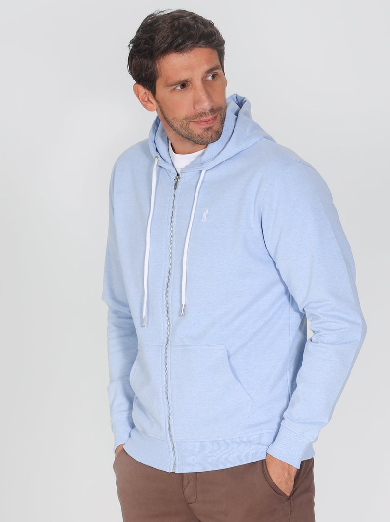 Gentleman Farmer - Sweat manches longues coton SAINT MARTIN Bleu ciel - Kiabi