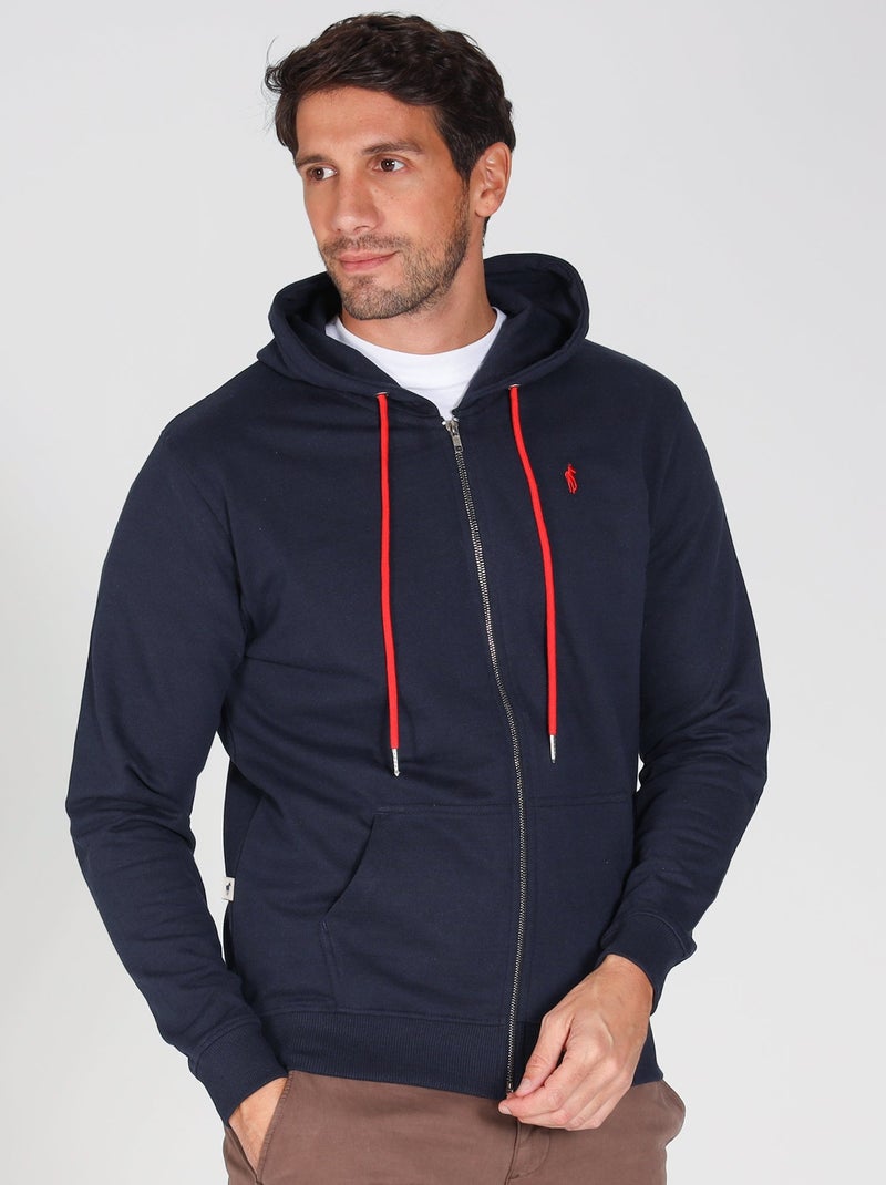 Gentleman Farmer - Sweat manches longues coton SAINT MARTIN Bleu marine - Kiabi