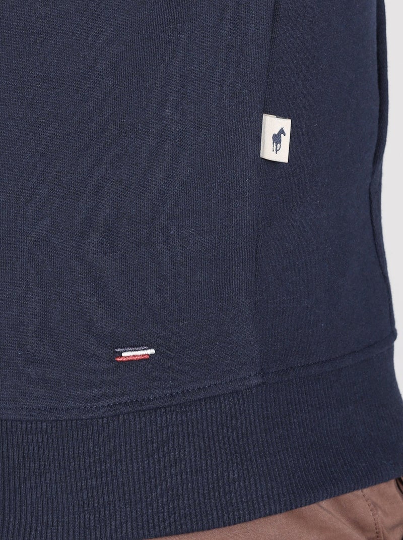 Gentleman Farmer - Sweat manches longues coton SAINT MARTIN Bleu marine - Kiabi