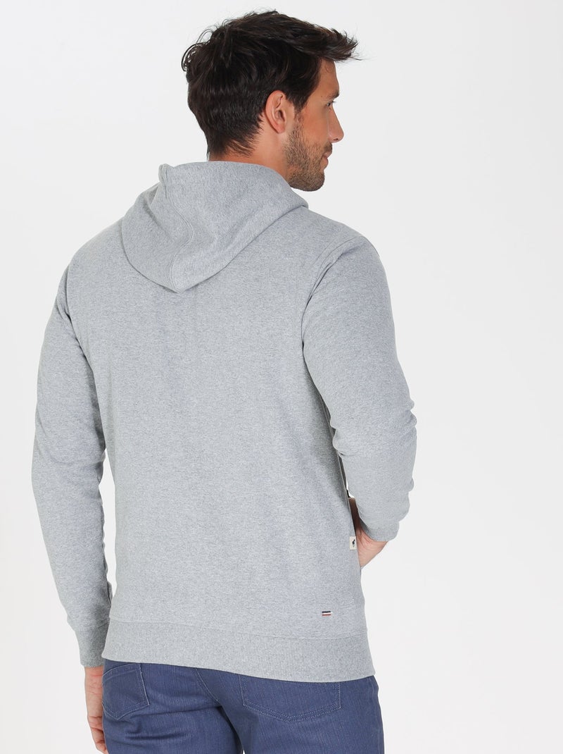 Gentleman Farmer - Sweat manches longues coton SAINT MARTIN Gris clair - Kiabi