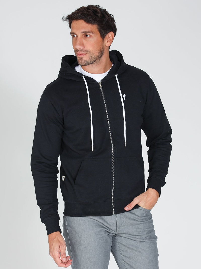 Gentleman Farmer - Sweat manches longues coton SAINT MARTIN Noir - Kiabi