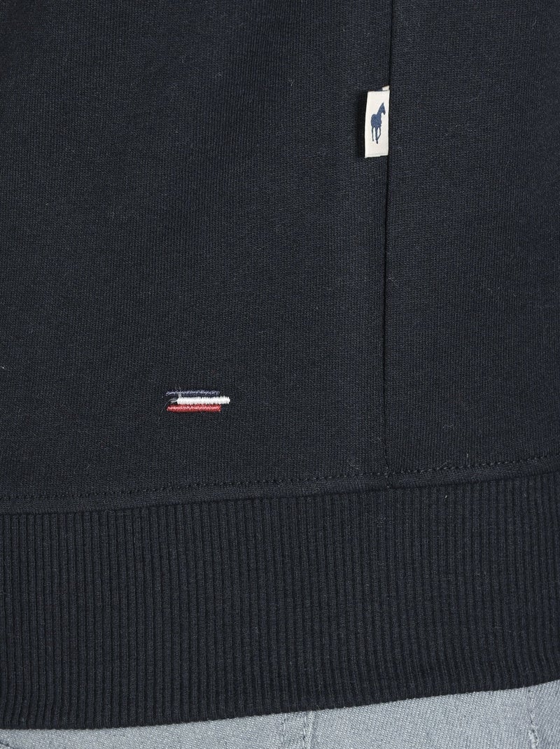 Gentleman Farmer - Sweat manches longues coton SAINT MARTIN Noir - Kiabi