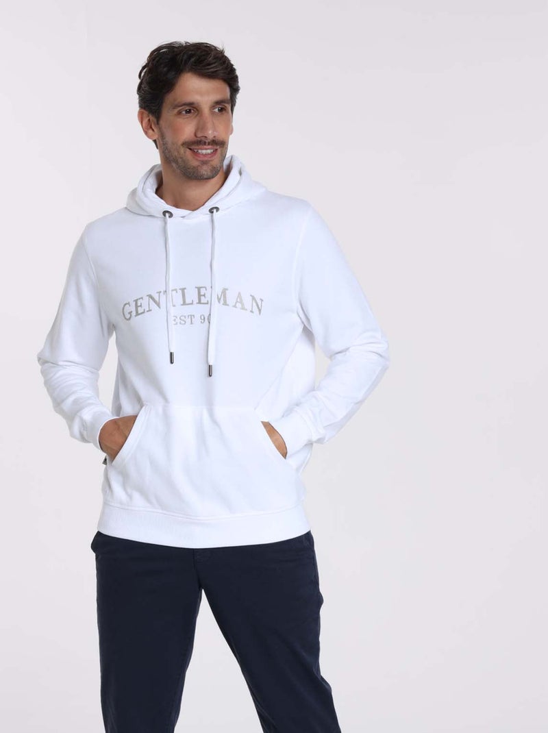 Gentleman Farmer - Sweat manches longues coton SALOU Blanc - Kiabi