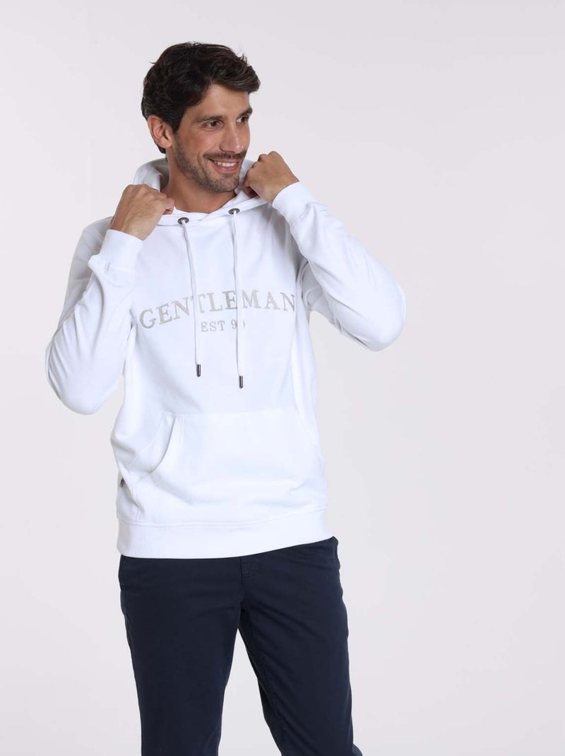 Gentleman Farmer - Sweat manches longues coton SALOU Blanc - Kiabi
