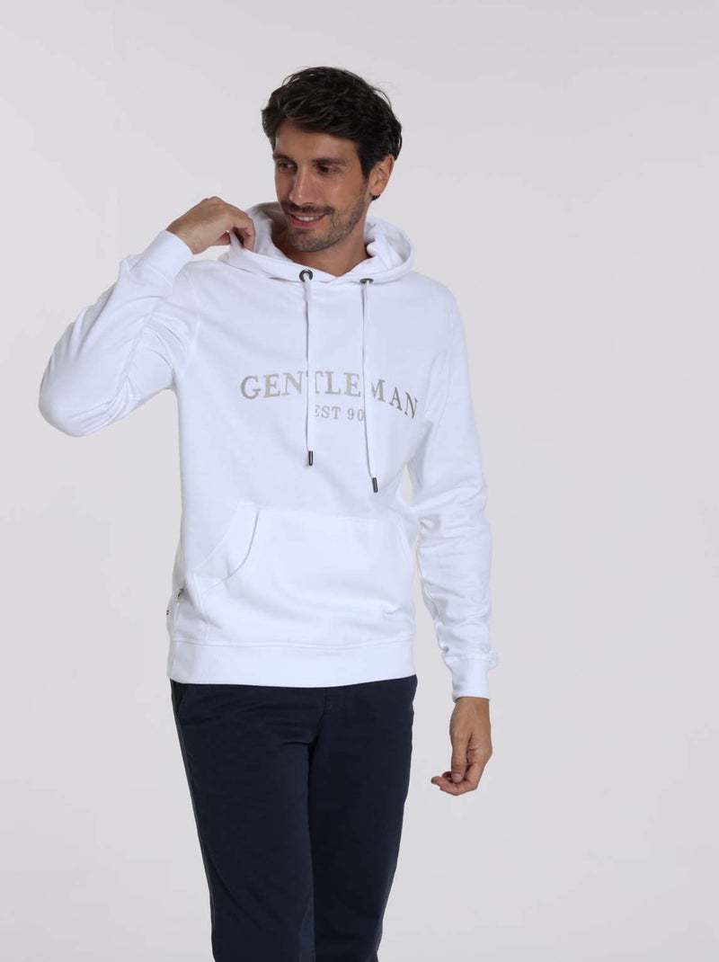 Gentleman Farmer - Sweat manches longues coton SALOU Blanc - Kiabi