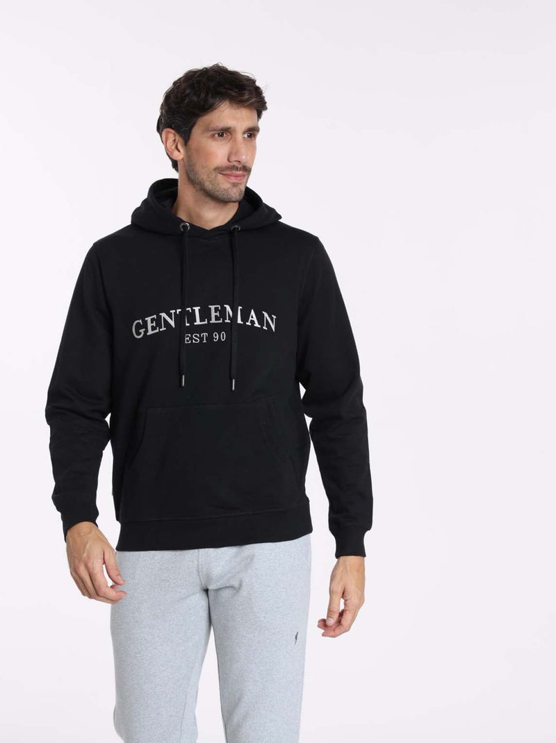 Gentleman Farmer - Sweat manches longues coton SALOU Noir - Kiabi